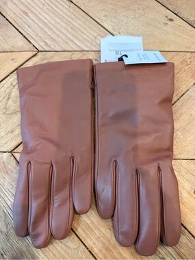 Coach Brown Leather Women's Gloves